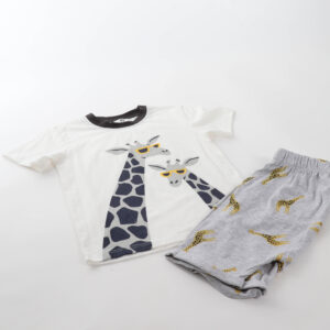 Relaxed Giraffe T-Shirt and Short Set | Baby Step boutique